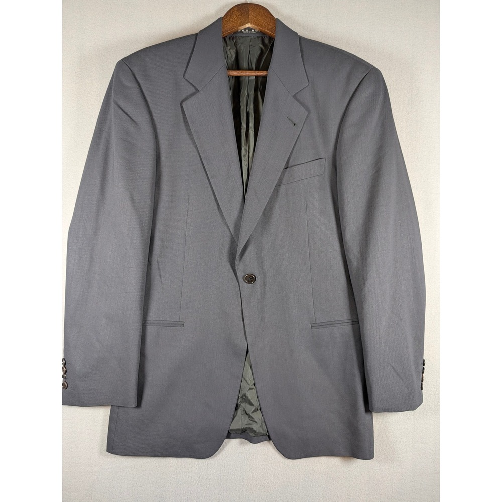 Hugo Boss Darwin Sigma Gray Virgin Wool 2 Button Blazer Sport Coat Mens 39R USA